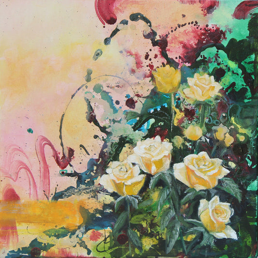 Yellow Roses Abstract